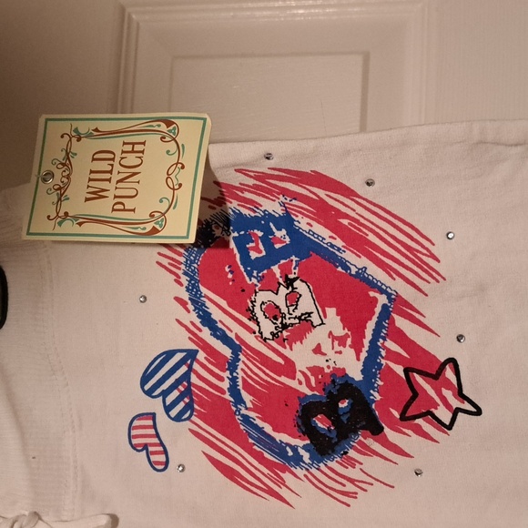 NWT White Women's Cargo capri. Beach style Short pants & pink blue design - Picture 3 of 6